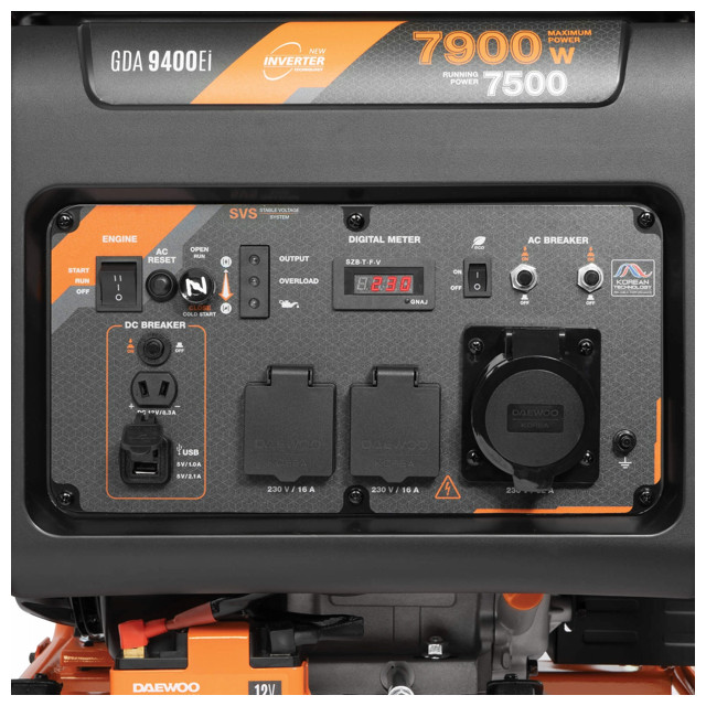 генератор инверторный DAEWOO GDA 9400Ei 7,9/7,5кВт 420см3