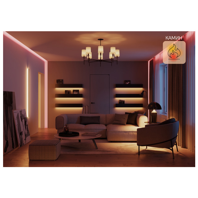 лампа GAUSS Smart Home 10Вт E27 LED 1055Лм 2700/6500К A60 RGBW шар дим