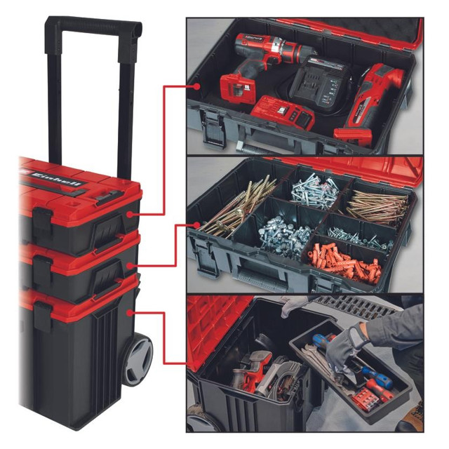 кейс для инструмента EINHELL E-Case Tower 450х412х691мм на колесиках