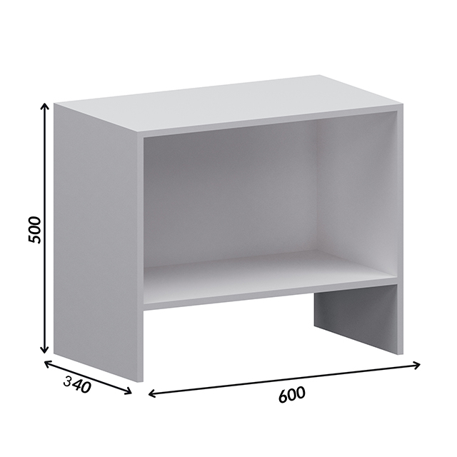 каркас шкафа навесного 600х500х340мм белый