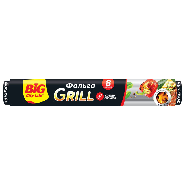 фольга BIG CITY LIFE Grill 8м 29см 18мкм с тиснением