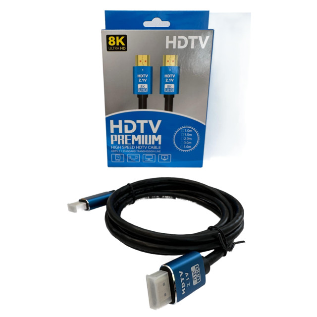 кабель  HDMI- HDMI 2.0  PREMIER 4K  1.5м  позолоченный черный