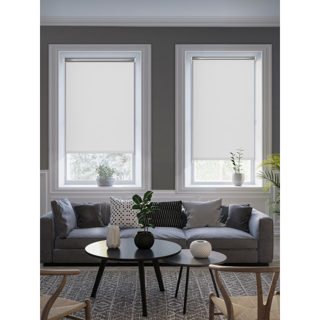 штора рулонная GARDEN Silver блэкаут 140x170см белая, арт.537837140/170смV1