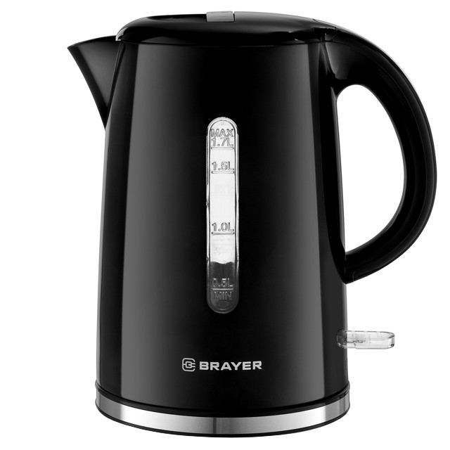 чайник BRAYER BR1032 2200Вт 1,7л пластик черный