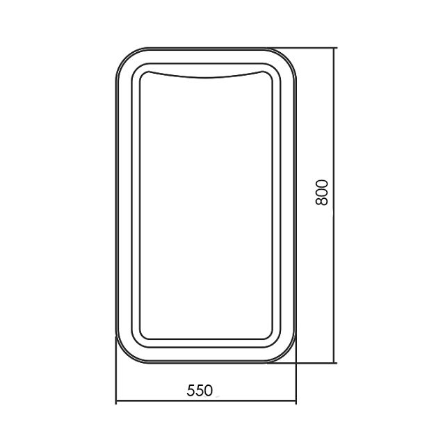 зеркало для ванной SILVER MIRRORS Турин 40х70см LED сенсор диммер