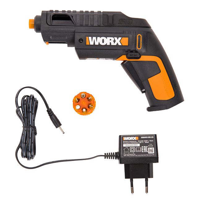 отвертка аккумуляторная WORX WX254.4 SD 3Нм 4В Li-lon 1,5Ач