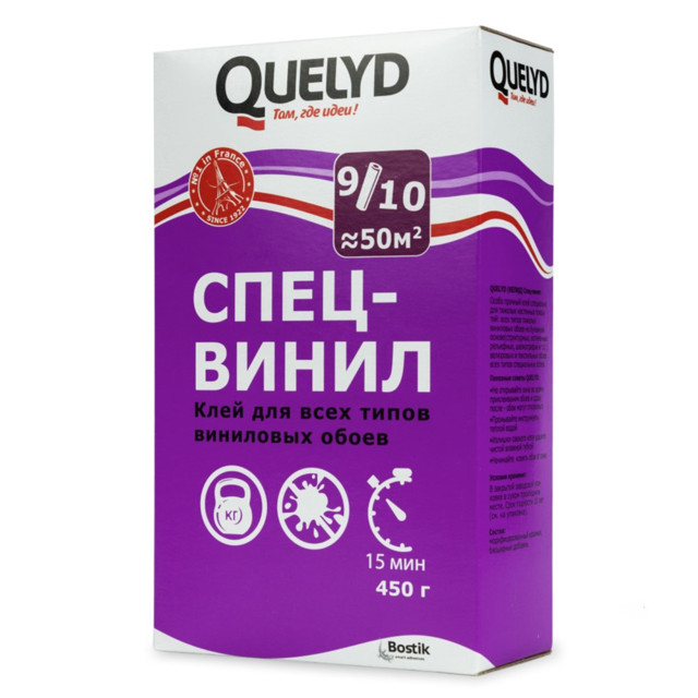 клей обойный QUELYD спец-винил 450г, арт.30603174