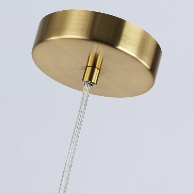 светильник подвесной AMBRELLA High Light E14 60Вт латунь/белый матовый