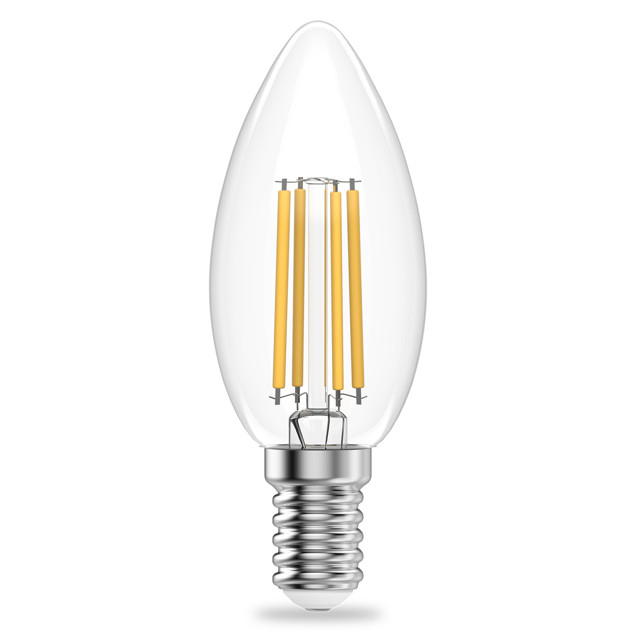 лампа филаментная GAUSS Filament Elementary 10Вт Е14 LED 670Лм 4100К свеча