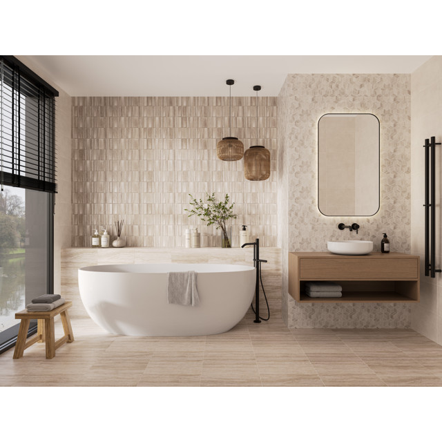 плитка настенная GRACIA CERAMICA Треви 25х40 бежевый низ 04