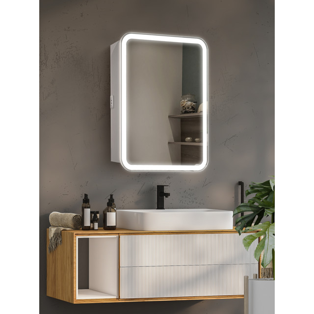 шкаф зеркальный SILVER MIRRORS Фиджи Flip 50 ИК бесконтактный сенсор