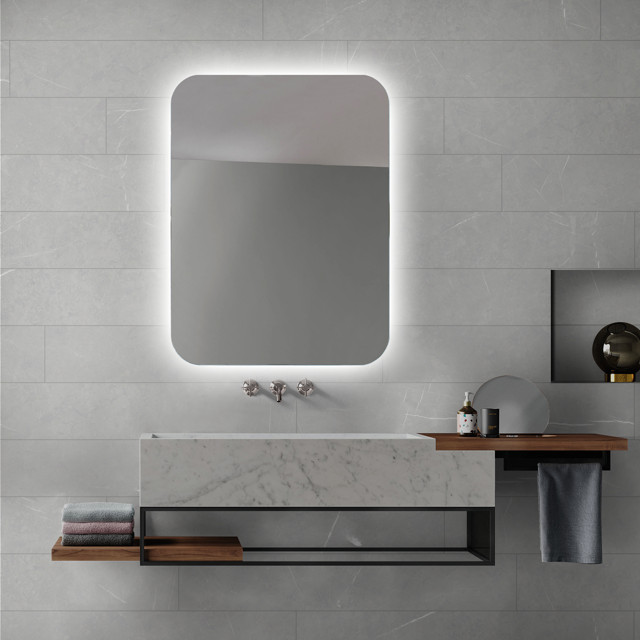 зеркало для ванной SILVER MIRRORS Шампань - Lite 60х80см открытая подсветка сенсорный выключатель