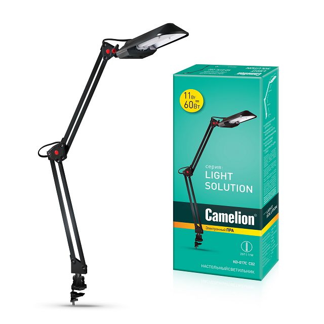лампа настольная CAMELION 11Вт 4000К черный