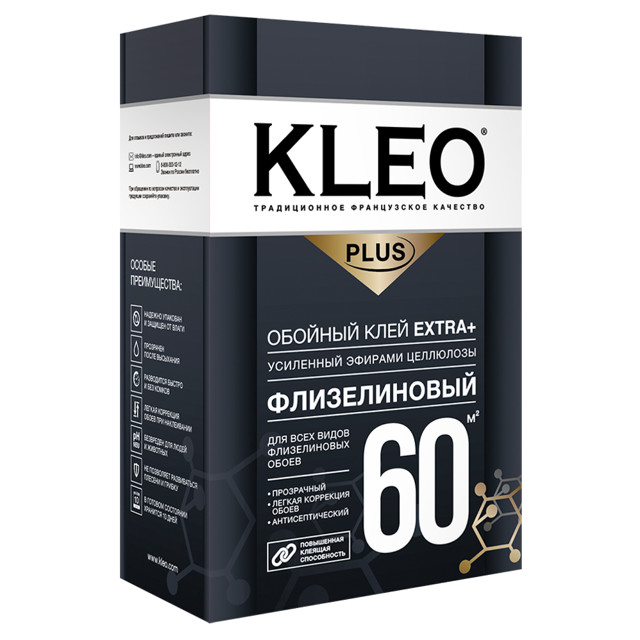 клей обойный KLEO PLUS EXTRA флизелиновый 360г, арт.030 EXTRA PLUS 60