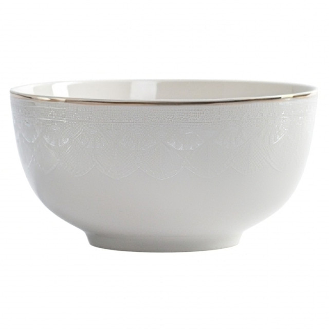 салатник FIORETTA White Lace 14см 0,6л фарфор