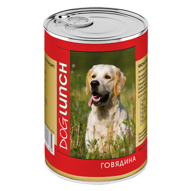 корм для собак DOG LUNCH говядина 410г