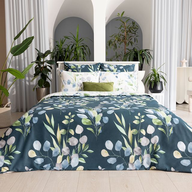 постельное белье 1,5сп ВОЛШЕБНАЯ НОЧЬ Rainy Garden перкаль 2 нав.50x70см, арт.925626