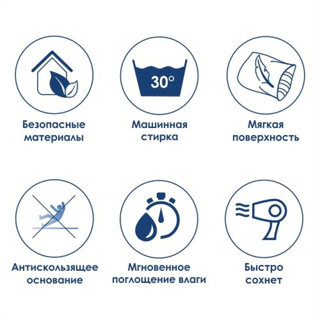 коврик для ванной WASSERKRAFT Dill Pastel Parchment 60х60см микрофибра круглый бежевый