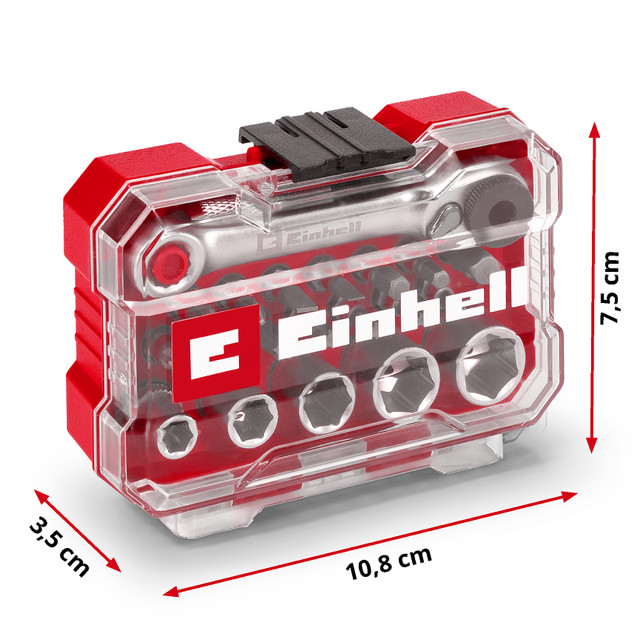 набор бит и головок EINHELL 21 предмет с держателем и ключом