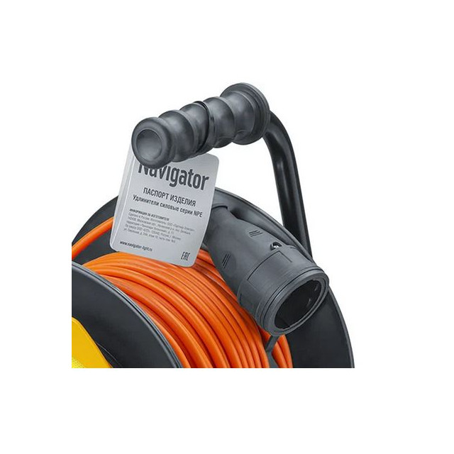 удлинитель на катушке NAVIGATOR ПВС б/з IP44 2х1мм 10A 40м