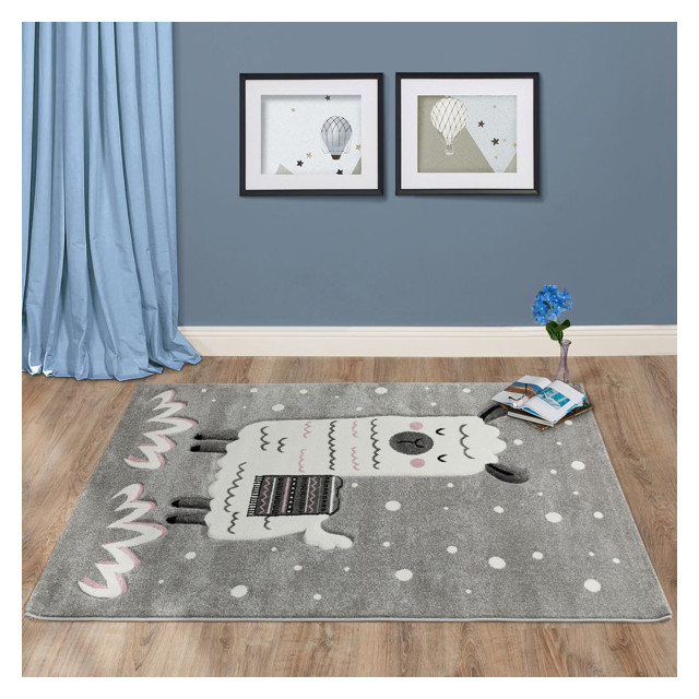 ковер CHILDWORLD 1330х1950мм полипропилен C555 GREY/CREAM
