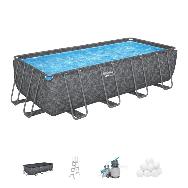 бассейн каркасный BESTWAY 549х274х132см 16447л с фильтр-насосом и лестницей