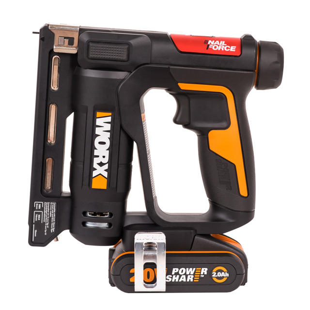 степлер аккумуляторный WORX WX843 20В Li-Ion 1 аккумулятор и ЗУ