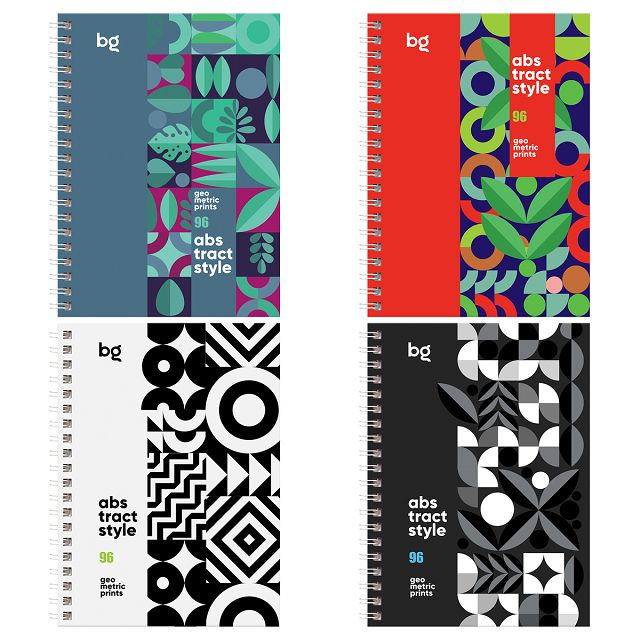 записная книжка BG Новые Узоры 96л А6 60 г/кв.м на гребне матовая ламинация выб лак