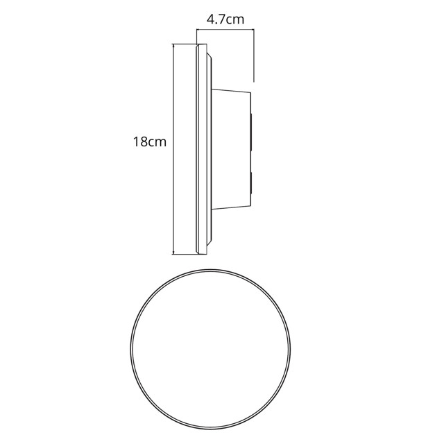 светильник фасадный ARTE LAMP Nimbo LED 1х12Вт IP65 пластик черный