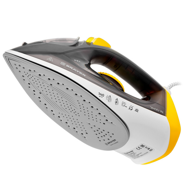 утюг BRAYER BR4003GY 2400Вт 140г/мин керамика серый