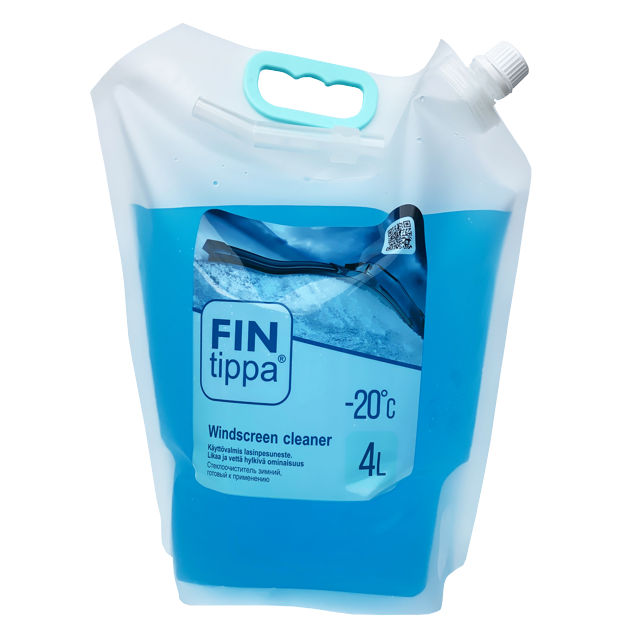 автоочиститель стекол FIN TIPPA Nozzle -20C 4л дой-пак прозрачный