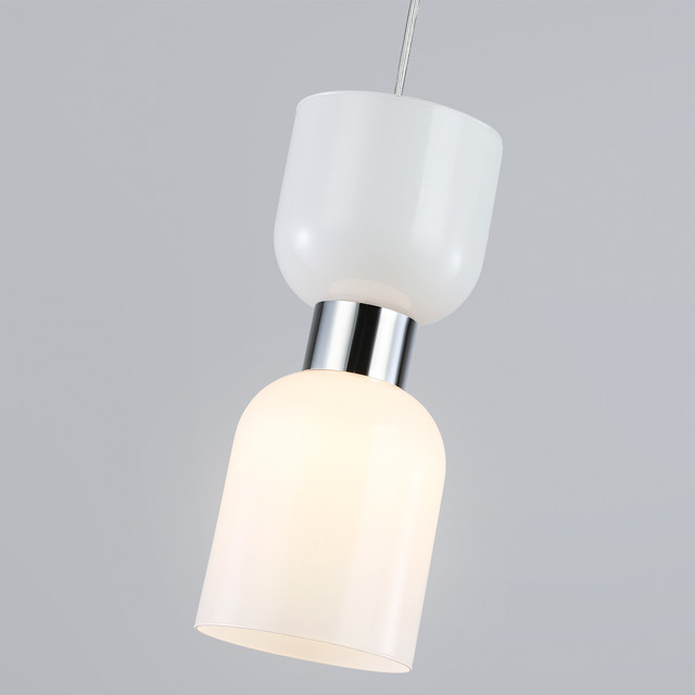 светильник подвесной AMBRELLA High Light E14 60Вт хром/белый матовый