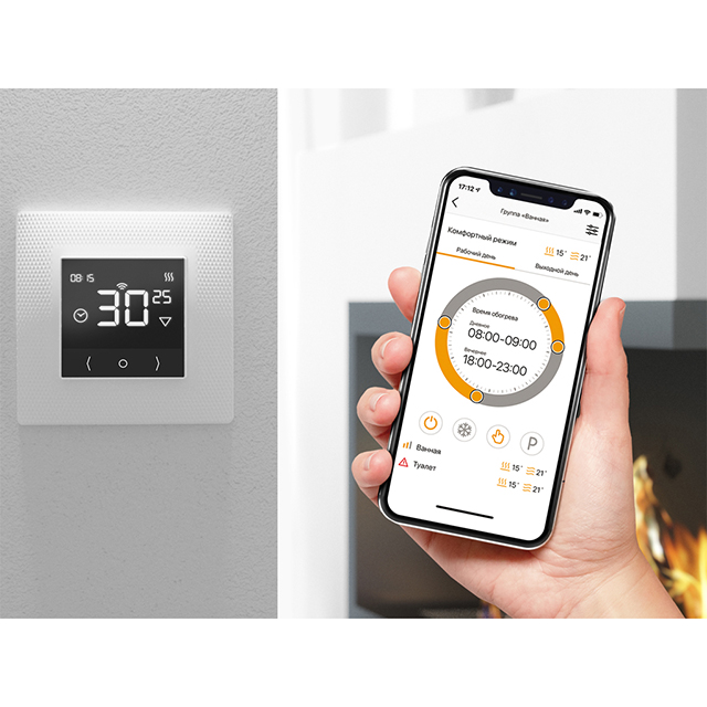 терморегулятор электронный ТЕПЛОЛЮКС EcoSmart 25 Wi-Fi белый IP31