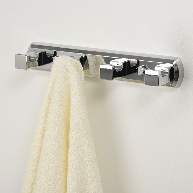 планка настенная с 4-мя крючками WASSERKRAFT Lippe K-6574 хром