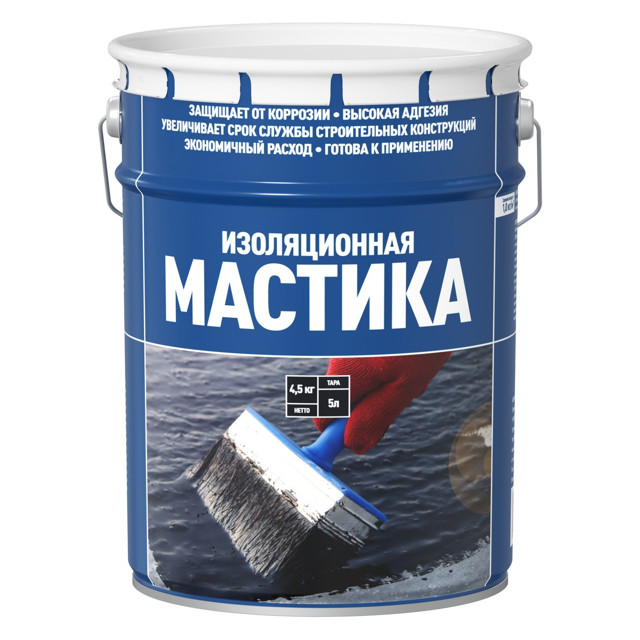 мастика изоляционная  5 л/4,5 кг,  арт.4607952907577