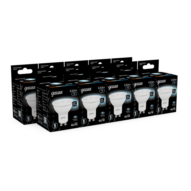 лампа GAUSS MR16 7Вт GU10 LED 630Лм 4100K