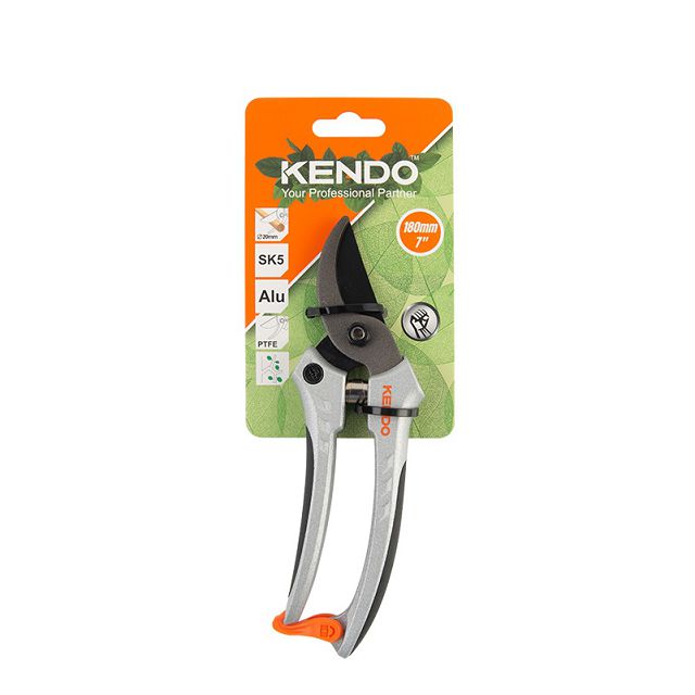 секатор плоскостной KENDO 18см