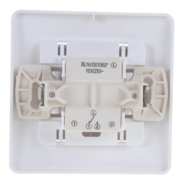 переключатель 1 клавишный SYSTEME ELECTRIC Blanca (cх.6) 10А 250В белый