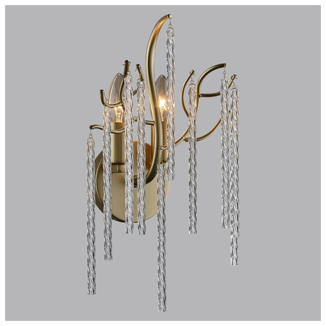 бра LUMION Classi E14 2х40Вт матовое золото