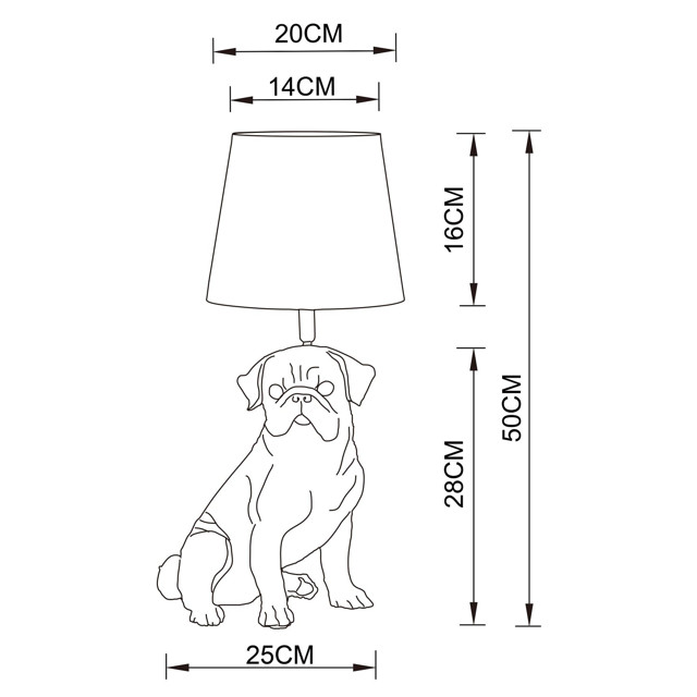 лампа настольная ARTE LAMP Bobby E27 40Вт ткань черный