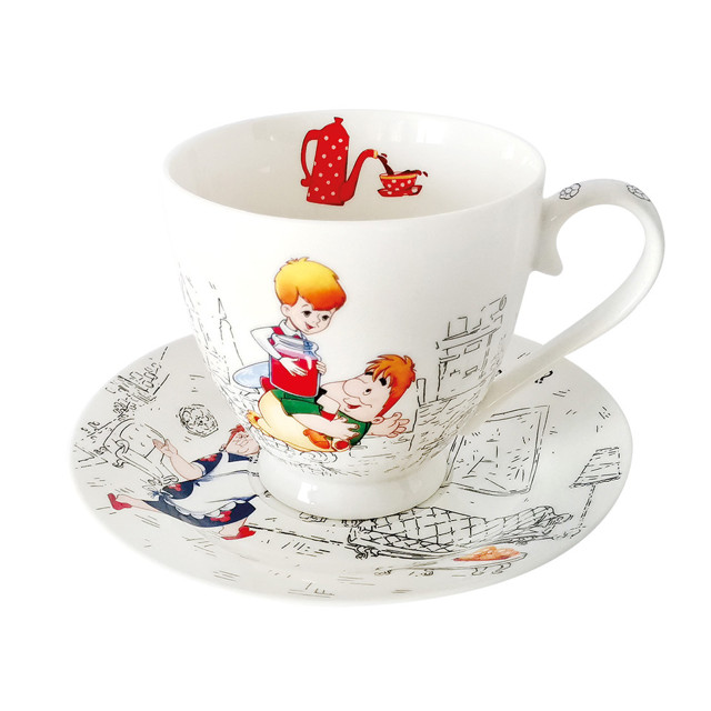 чашка с блюдцем QUINSBERRY Малыш и Карлсон 440мл фарфор чашка с блюдцем QUINSBERRY Малыш и Карлсон 440мл фарфор