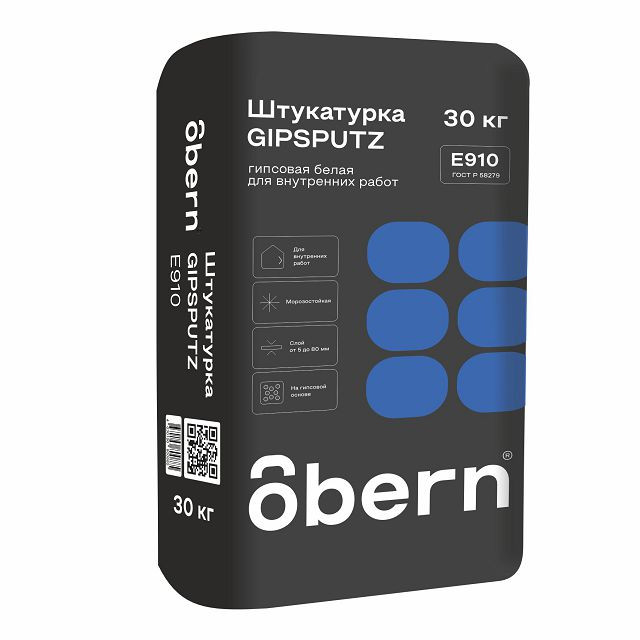 штукатурка гипсовая  GIPSPUTZ  OBERN  30кг