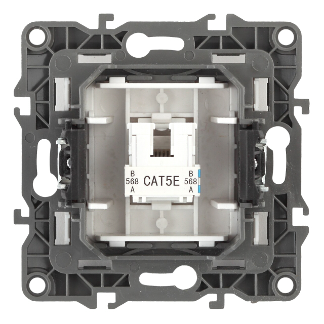 розетка 1 пост компьютерная RJ45 ЭРА, серия 12, белый