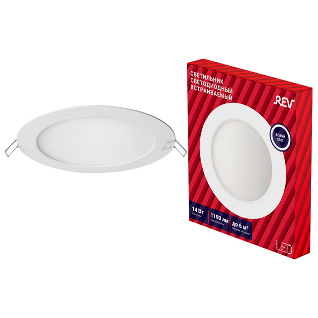 светильник встраиваемый LED REV SuperSlim 170мм 14Вт 4000К металлический