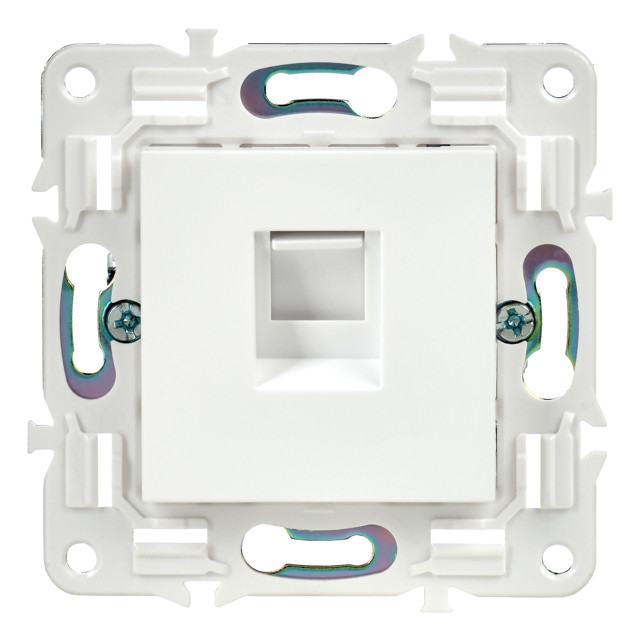 розетка компьютерная RJ45 кат.5E IEK Skandy арктический белый