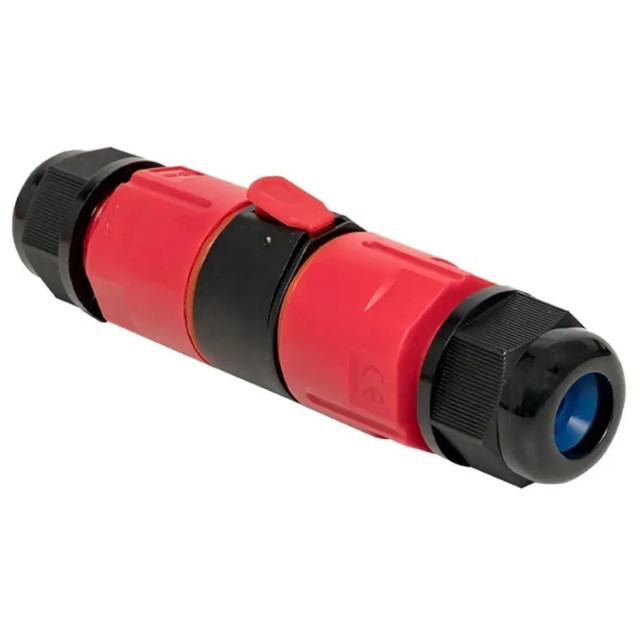 коннектор кабельный DORI разъёмный CNP293 IP68 1шт черный/красный