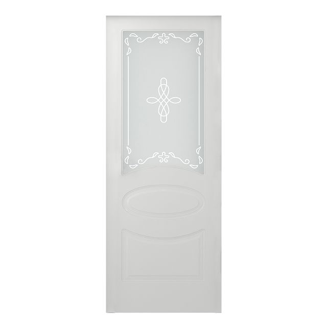 дверь межкомнатная со стеклом Belwooddoors Элина 600х2000 мм белая