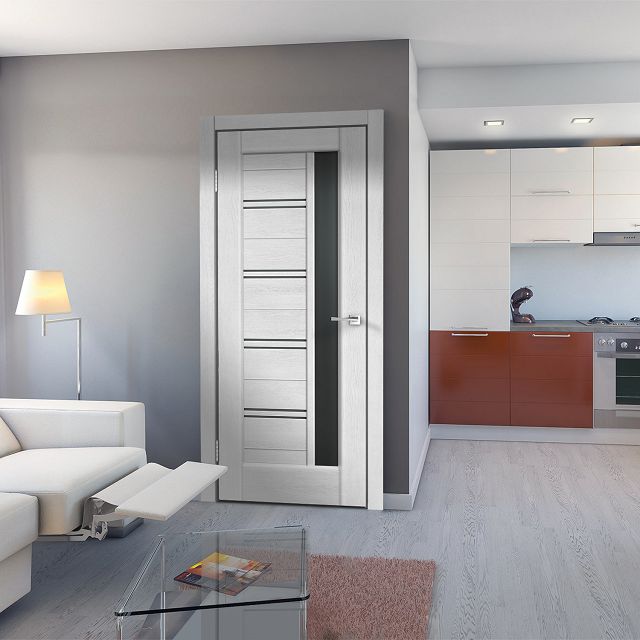 дверь межкомнатная со стеклом Velldoris Premier 10 900х2000мм секвойя светлая