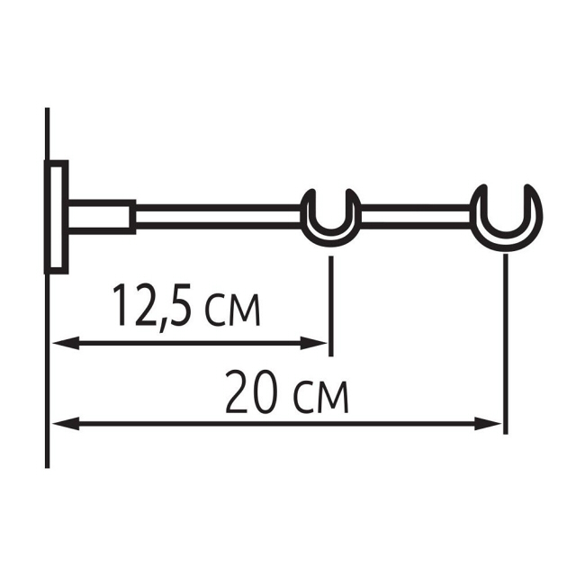 кронштейн ARTTEX 28/20мм 2-рядный сталь, арт.Д. 28/20.262.592