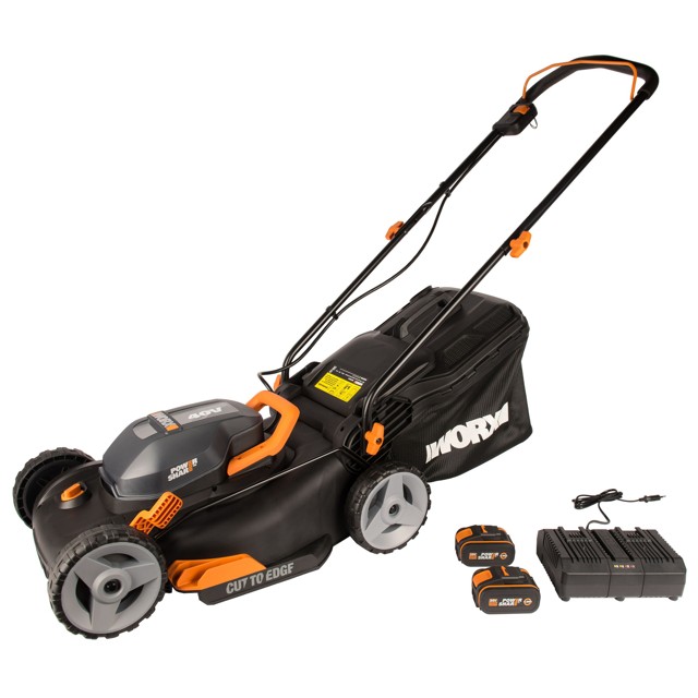 газонокосилка аккумуляторная WORX WG743E 2х20В 2х4Ач